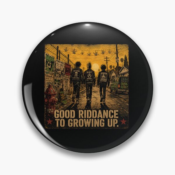 Item preview, Good Riddance to Growing Up Green Nostalgia | Day Punk Rock Fan Art Poster designed and sold by Fanverse Merchandise.