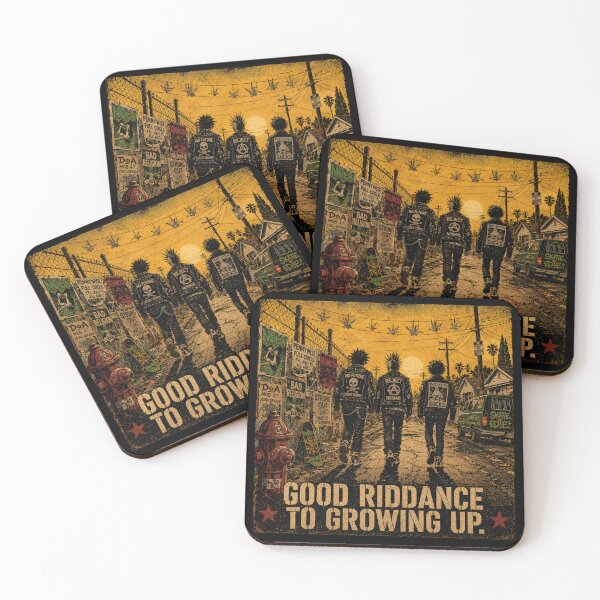 Item preview, Good Riddance to Growing Up Green Nostalgia | Day Punk Rock Fan Art Poster designed and sold by Fanverse Merchandise.