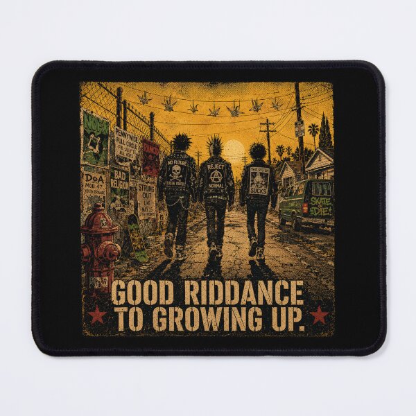 Item preview, Good Riddance to Growing Up Green Nostalgia | Day Punk Rock Fan Art Poster designed and sold by Fanverse Merchandise.