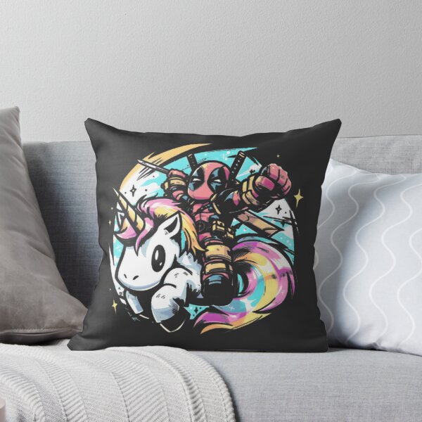Item preview, Deadpool Riding Colorful Unicorn Chibi PERFECT GIFT FOR YOU AND FRIENDS designed and sold by NewVision-Shop.