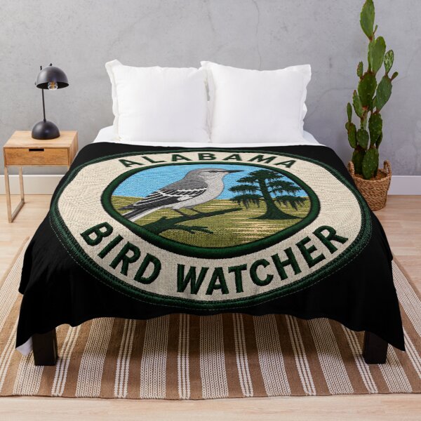 Item preview, Alabama Bird Watcher – Northern Mockingbird Patch designed and sold by The-Drip-Studio.