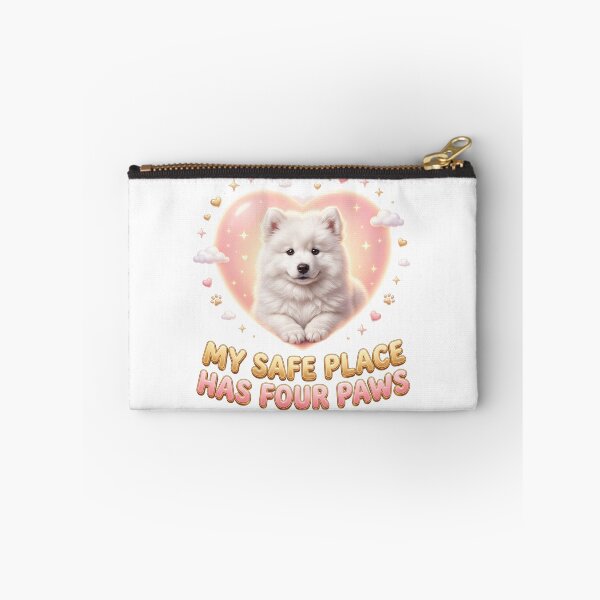 Item preview, Safe Place Samoyed Heartwarming Dog Art designed and sold by pradeepvisuals.