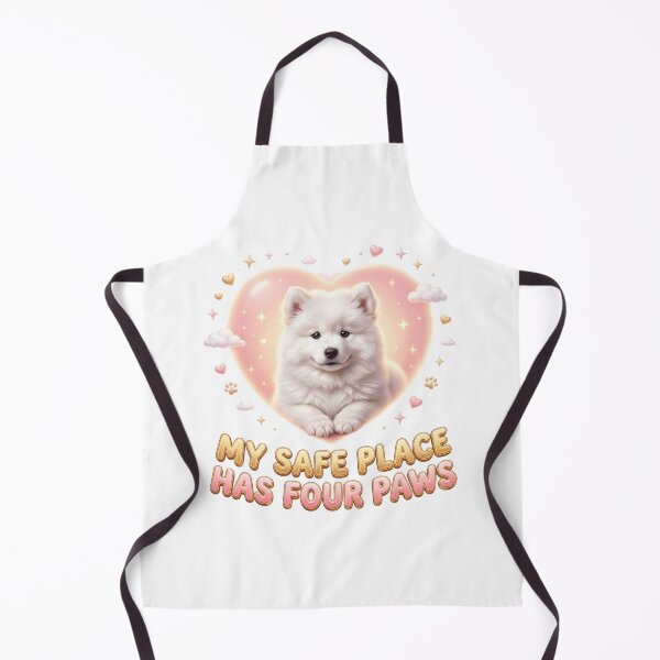 Item preview, Safe Place Samoyed Heartwarming Dog Art designed and sold by pradeepvisuals.