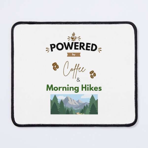 Item preview, Powered by Coffee and Morning Hikes designed and sold by PawFitt.