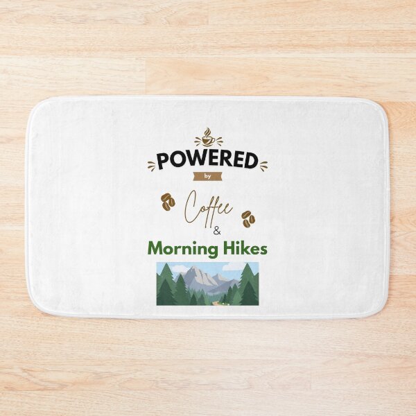 Item preview, Powered by Coffee and Morning Hikes designed and sold by PawFitt.
