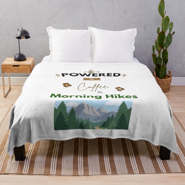 Item preview, Powered by Coffee and Morning Hikes designed and sold by PawFitt.