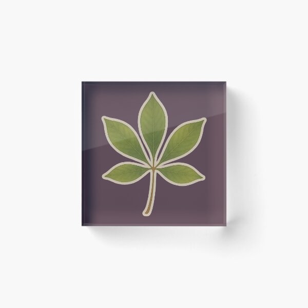 Item preview, Watercolor Botanical Leaves Nature Inspired Collection: Buckeye designed and sold by PinUpPizzazz.