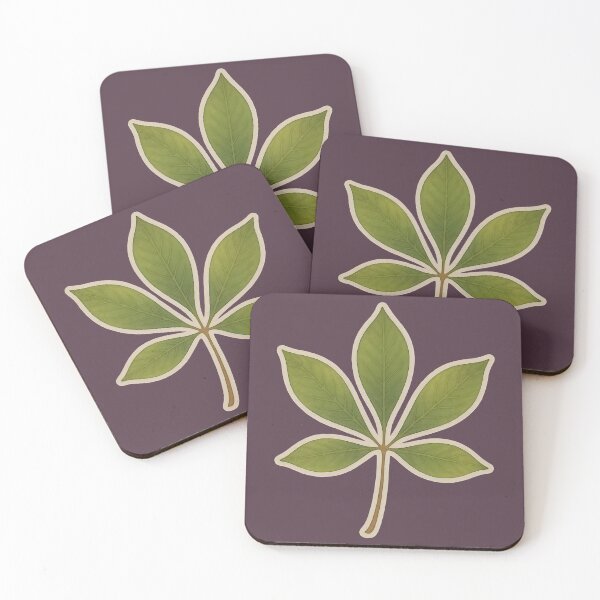 Item preview, Watercolor Botanical Leaves Nature Inspired Collection: Buckeye designed and sold by PinUpPizzazz.