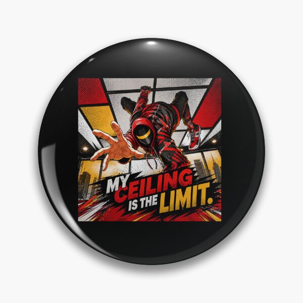 Item preview, My Ceiling Is The Limit Spider Hero Meme Art | Miles Morales Fan Graphic Tee designed and sold by Fanverse Merchandise.