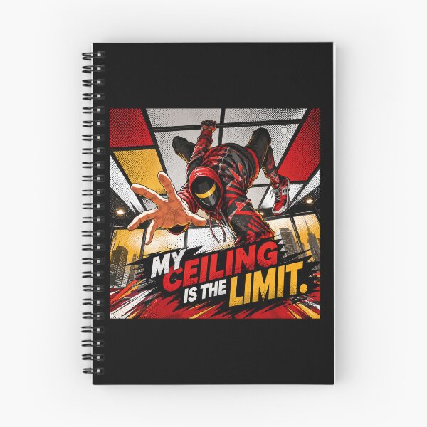Item preview, My Ceiling Is The Limit Spider Hero Meme Art | Miles Morales Fan Graphic Tee designed and sold by Fanverse Merchandise.