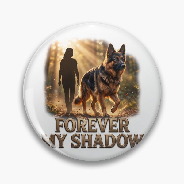 Item preview, Forever My Shadow German Shepherd Art designed and sold by pradeepvisuals.