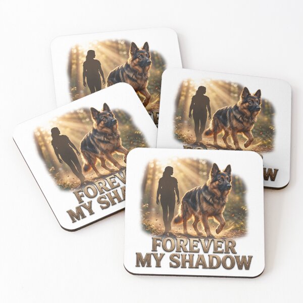Item preview, Forever My Shadow German Shepherd Art designed and sold by pradeepvisuals.