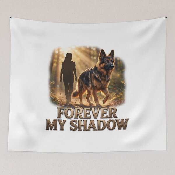 Item preview, Forever My Shadow German Shepherd Art designed and sold by pradeepvisuals.