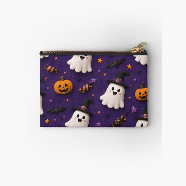 Item preview, Cute Witch Ghost Halloween Pattern designed and sold by TinyWeird.