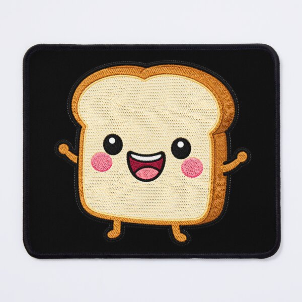 Item preview, Chubby Toast Kawaii Embroidery Patch Illustration designed and sold by ColorSplash123.