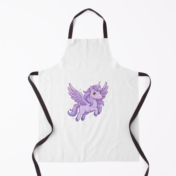 Item preview, Cute Magic Purple Unicorn Pegasus with Glitter Stars Sticker Art designed and sold by KaleeDesigns.