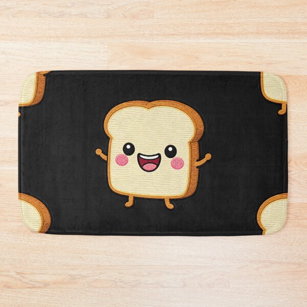 Item preview, Chubby Toast Kawaii Embroidery Patch Illustration designed and sold by ColorSplash123.