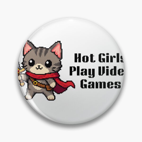 Item preview, Pixel Art Cat - Hot Girls Play Video Games designed and sold by izzysnapzz.