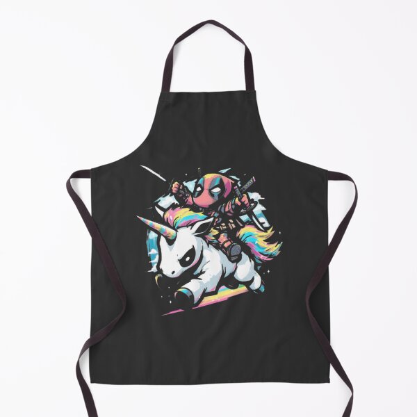Item preview, Deadpool Riding Colorful Unicorn Fan Art LIMITED EDITION designed and sold by NewVision-Shop.
