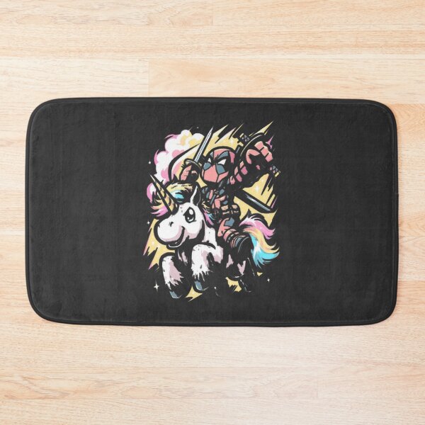 Item preview, Deadpool Riding Colorful Unicorn Fan Art LIMITED EDITION designed and sold by NewVision-Shop.