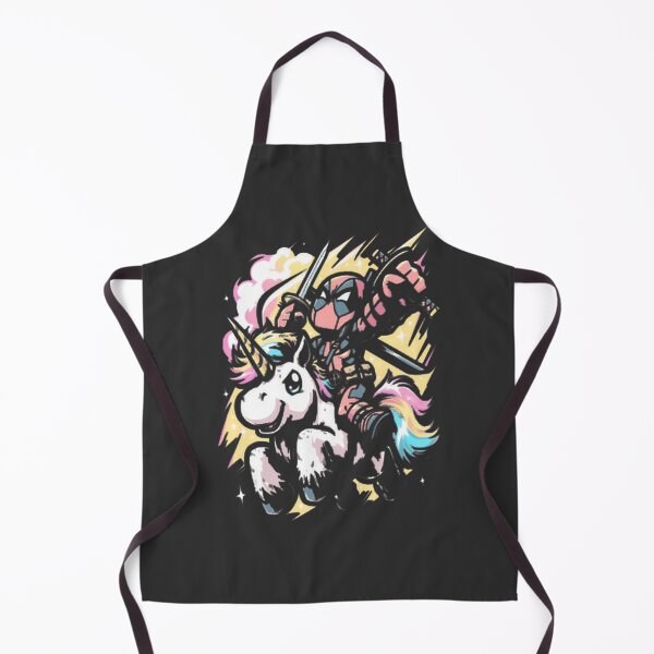 Item preview, Deadpool Riding Colorful Unicorn Fan Art LIMITED EDITION designed and sold by NewVision-Shop.