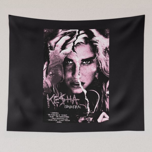 Item preview, Kesha Cannibal Pink Grunge Pop Poster designed and sold by Vicky021.