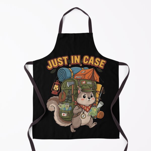 Item preview, Just in Case Squirrel Camper Funny Camping Hiking Outdoor designed and sold by CF_VintageDesign.