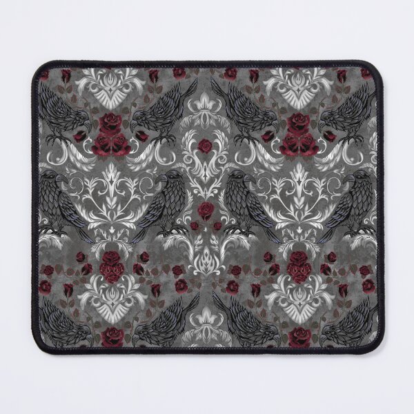 Item preview, Baroque Ravens and Black Roses on Distressed Background designed and sold by DreamyDiversion.
