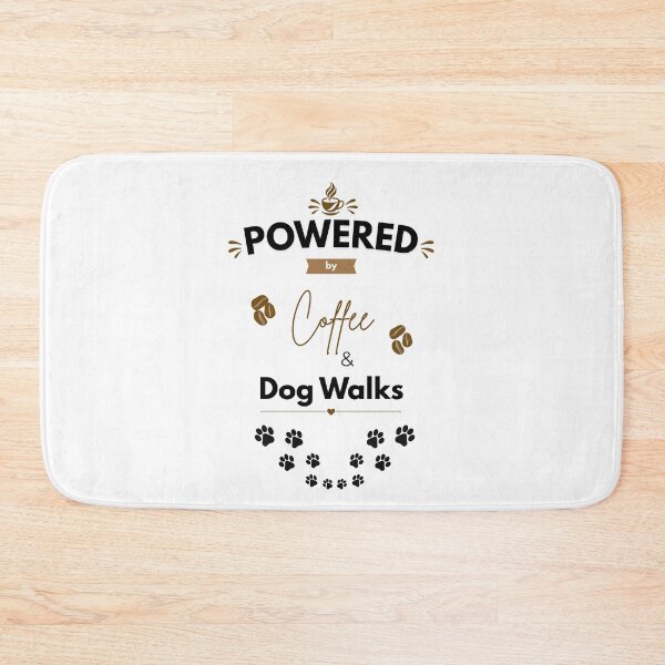 Item preview, Powered by Coffee and Dog Walks designed and sold by PawFitt.