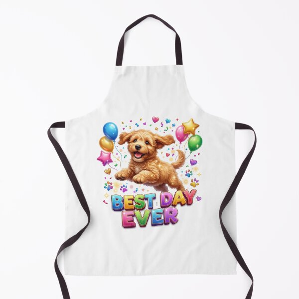 Item preview, Best Day Ever Happy Puppy Celebration Art designed and sold by pradeepvisuals.