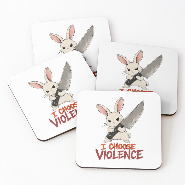 Item preview, I Choose Violence Bunny  designed and sold by TheEndDesign.