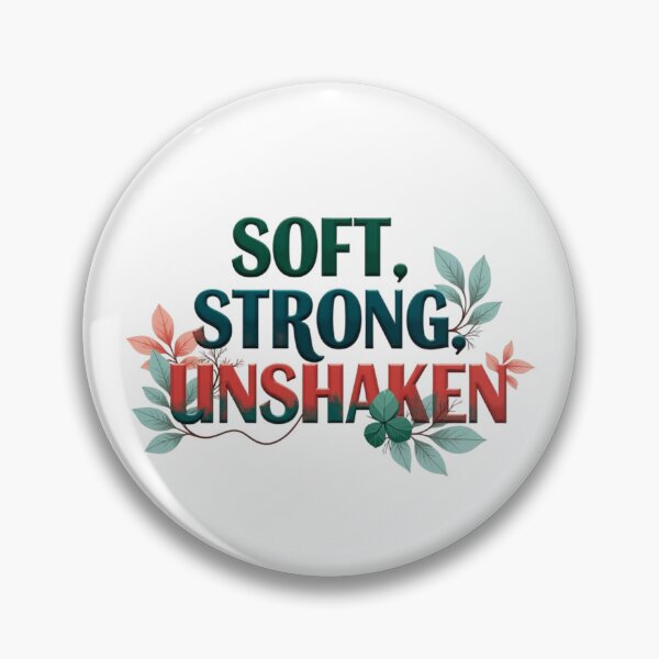 Item preview, Soft Strong Unshaken Botanical Resilience Quote designed and sold by Aarvya Fashion Club ( A.F.C ).