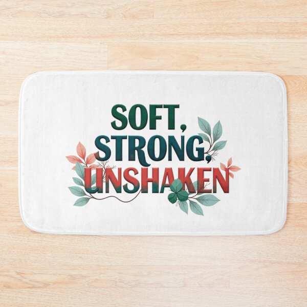 Item preview, Soft Strong Unshaken Botanical Resilience Quote designed and sold by Aarvya Fashion Club ( A.F.C ).