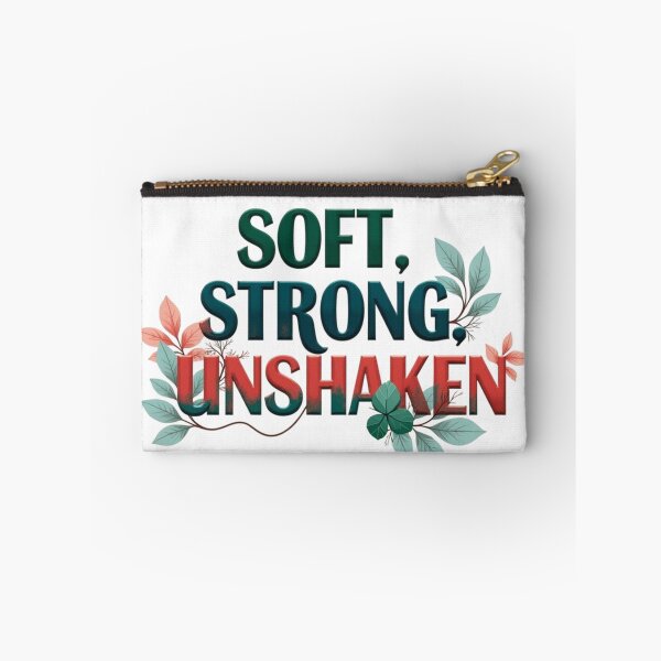 Item preview, Soft Strong Unshaken Botanical Resilience Quote designed and sold by Aarvya Fashion Club ( A.F.C ).