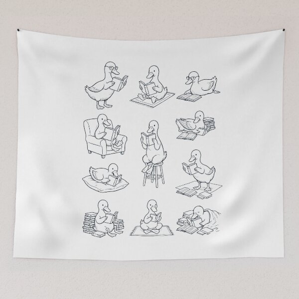 Item preview, Vintage Duck Book Reader Reading Animal Lover designed and sold by dian-rody-crest.