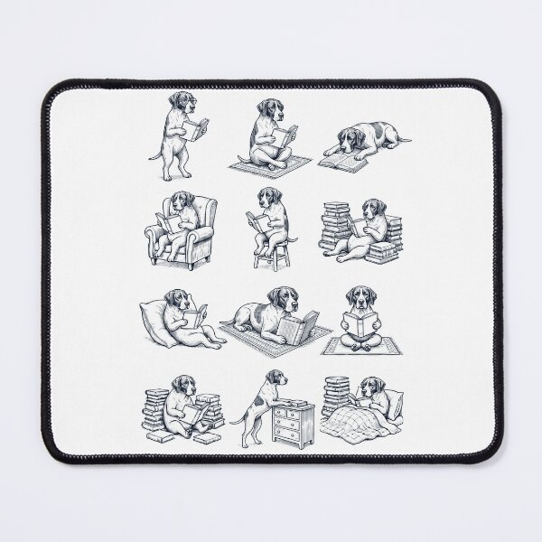 Item preview, Vintage English Pointer Book Reader Reading Dog Lover designed and sold by dian-rody-crest.