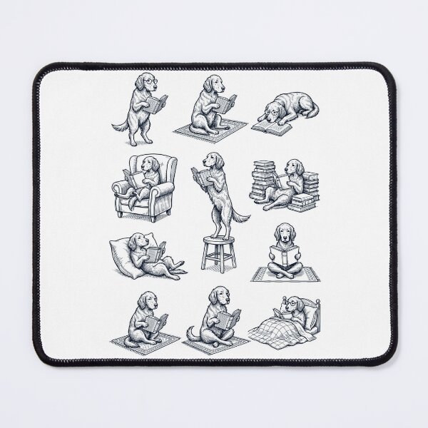 Item preview, Vintage English Setter Book Reader Reading Dog Lover designed and sold by dian-rody-crest.
