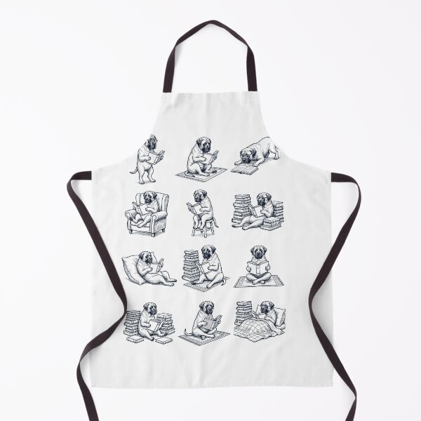 Item preview, Vintage English Mastiff Book Reader Reading Dog Lover designed and sold by dian-rody-crest.