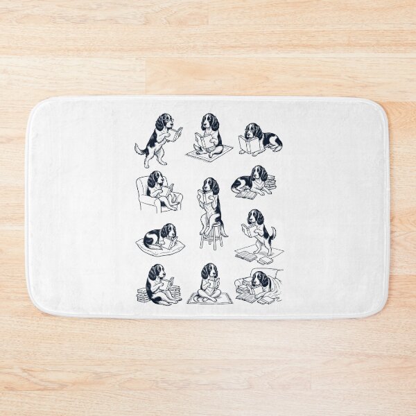 Item preview, Vintage English Springer Spaniel Book Reader Reading Dog Lover designed and sold by dian-rody-crest.