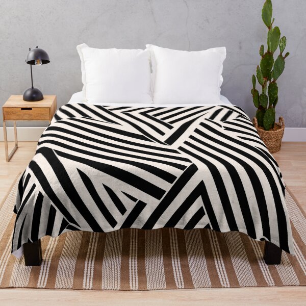 Item preview, Retro Liquid Swirl Abstract Pattern in Black and Almond Cream. designed and sold by Differenceee.