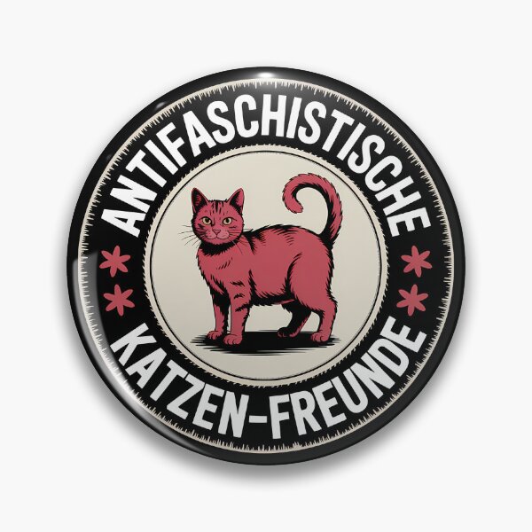 Item preview, Antifaschistische Katzen Freunde - Linke Antifaschismus Merch designed and sold by LoFizzy.