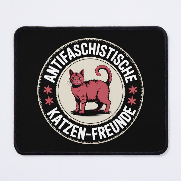 Item preview, Antifaschistische Katzen Freunde - Linke Antifaschismus Merch designed and sold by LoFizzy.