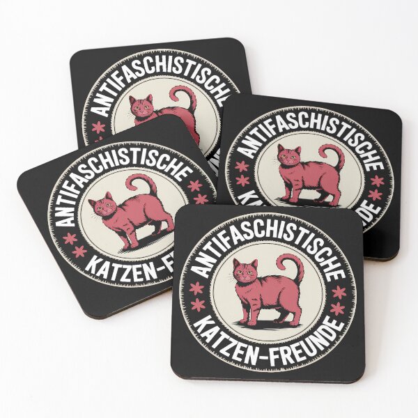 Item preview, Antifaschistische Katzen Freunde - Linke Antifaschismus Merch designed and sold by LoFizzy.