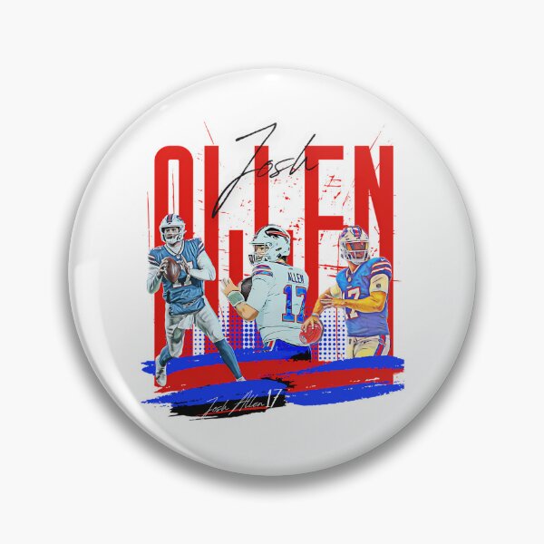 Item preview, Josh Allen Number 17 Football Action designed and sold by RoryBeahan.