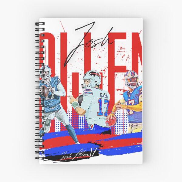 Item preview, Josh Allen Number 17 Football Action designed and sold by RoryBeahan.