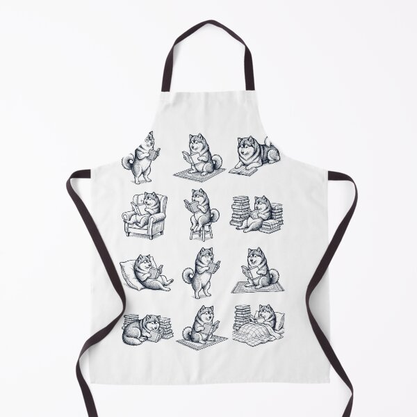 Item preview, Vintage Finnish Lapphund Book Reader Reading Dog Lover designed and sold by dian-rody-crest.