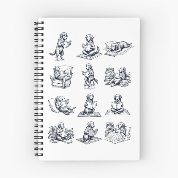 Item preview, Vintage Flat Coated Retriever Book Reader Reading Dog Lover designed and sold by dian-rody-crest.