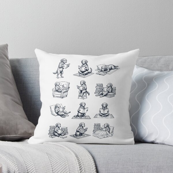 Item preview, Vintage Flat Coated Retriever Book Reader Reading Dog Lover designed and sold by dian-rody-crest.