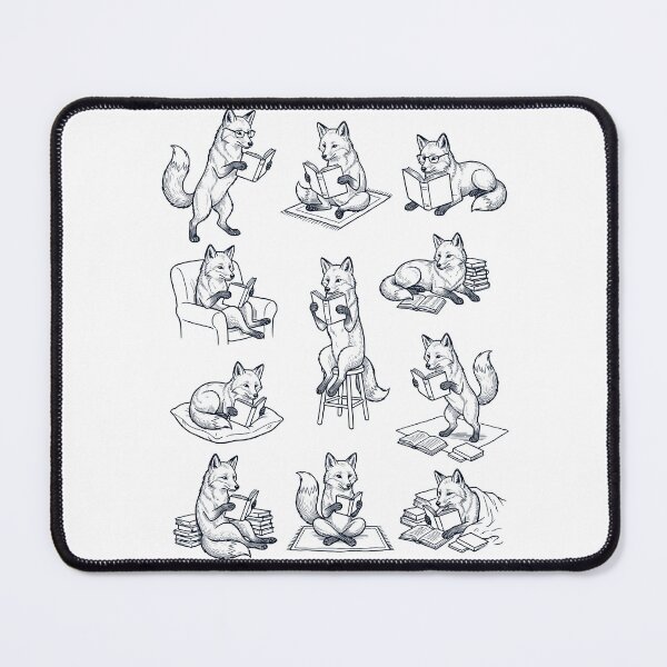 Item preview, Vintage Fox Book Reader Reading Animal Lover designed and sold by dian-rody-crest.