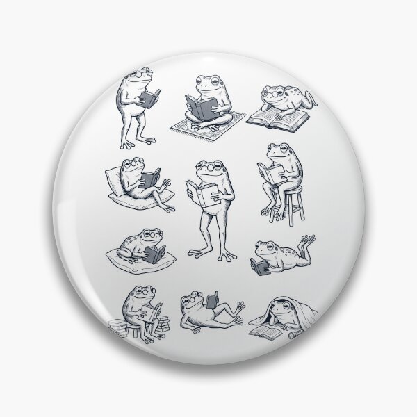 Item preview, Vintage Frog Book Reader Reading Animal Lover designed and sold by dian-rody-crest.